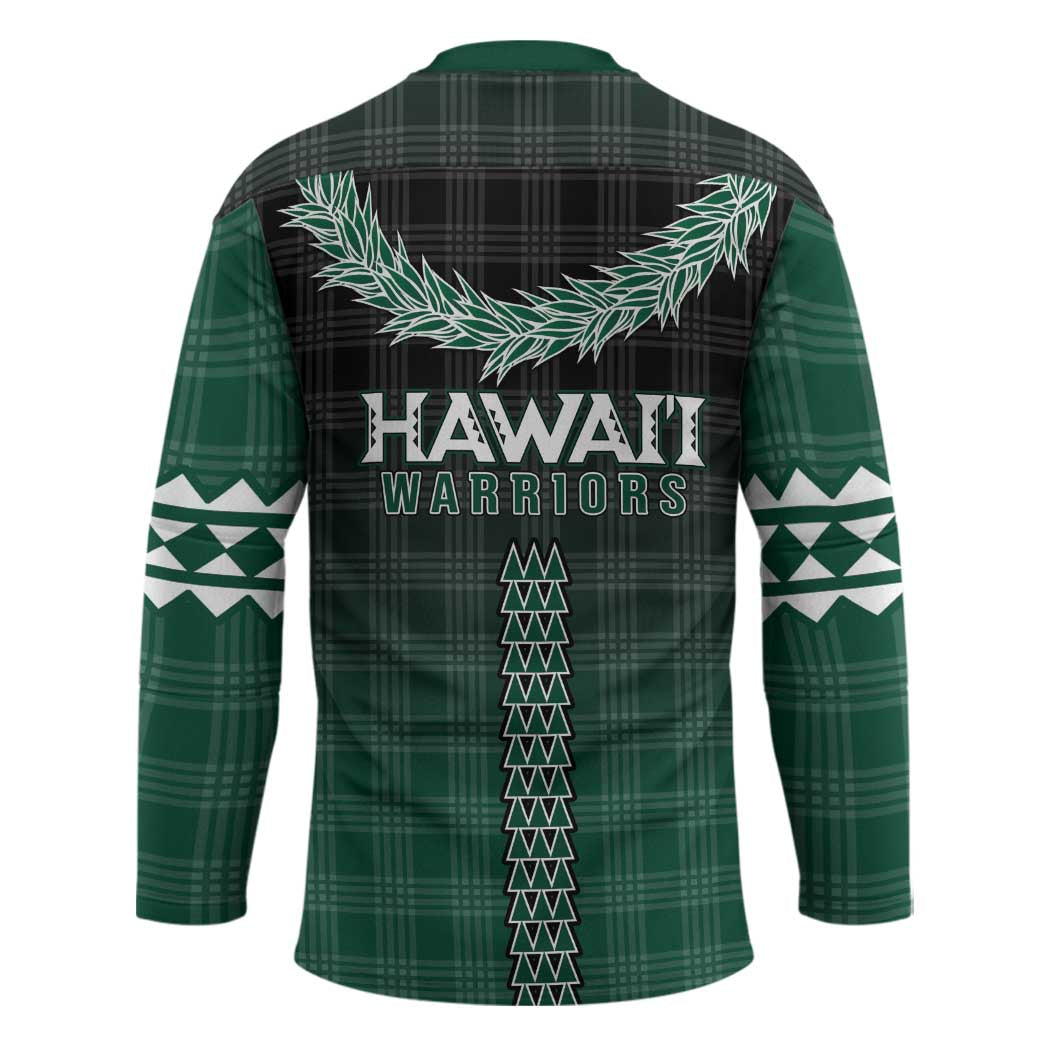 Rainbow Warriors Hawaii Palaka Hockey Jersey Maile Lei - Polynesian Pride