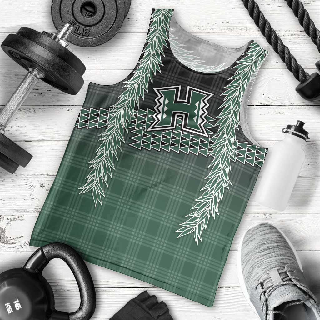 Rainbow Warriors Hawaii Palaka Men Tank Top Maile Lei - Polynesian Pride