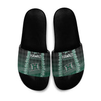 Rainbow Warriors Hawaii Palaka Slide Sandals Maile Lei - Polynesian Pride