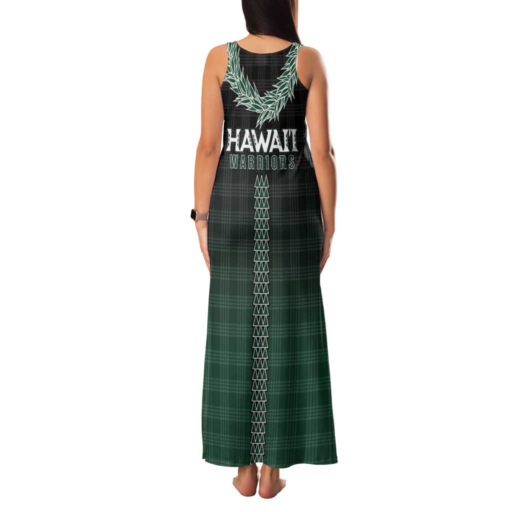 Rainbow Warriors Hawaii Palaka Tank Maxi Dress Maile Lei - Polynesian Pride