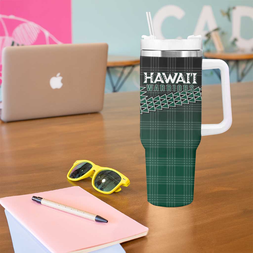 Rainbow Warriors Hawaii Palaka Tumbler With Handle Maile Lei - Polynesian Pride