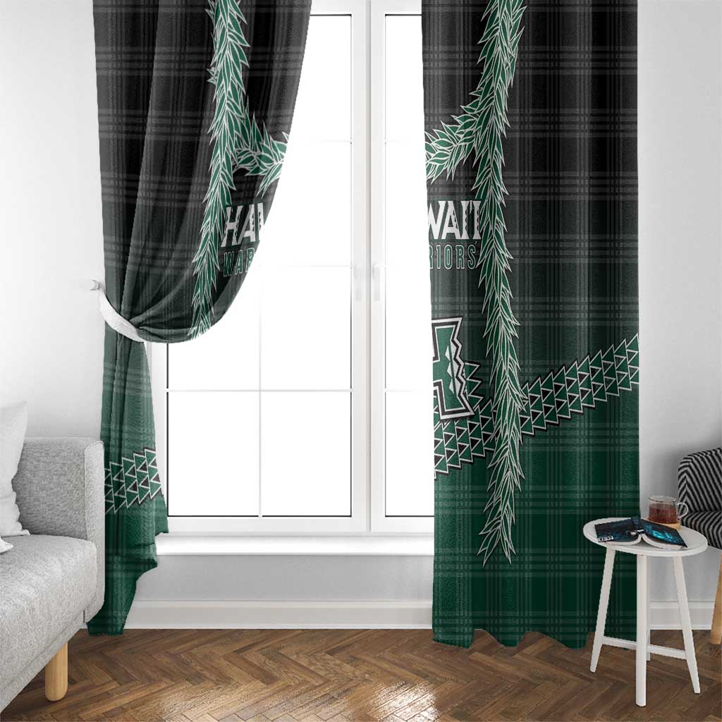 Rainbow Warriors Hawaii Palaka Window Curtain Maile Lei - Polynesian Pride