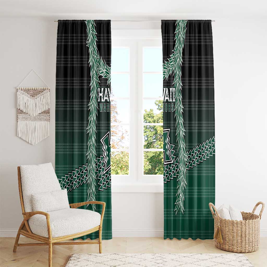 Rainbow Warriors Hawaii Palaka Window Curtain Maile Lei - Polynesian Pride