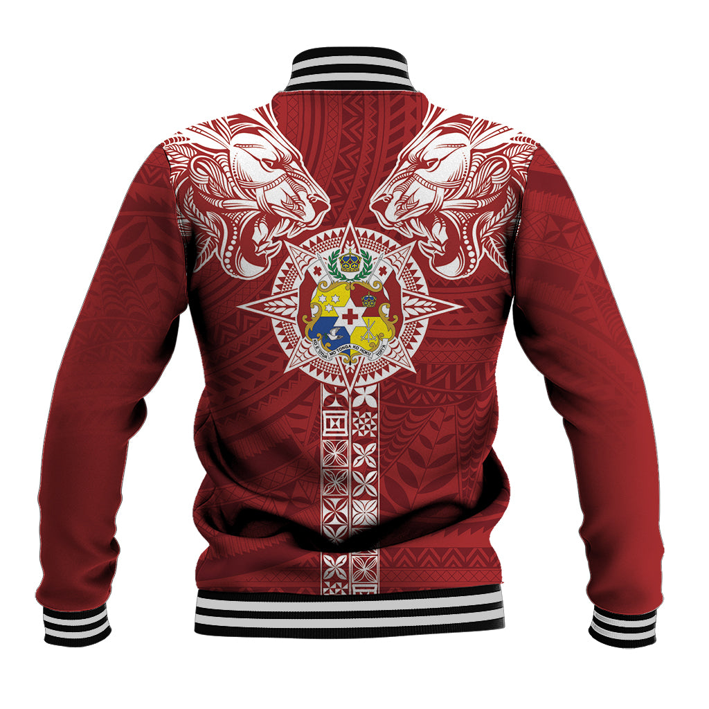 Tonga Independence Day Baseball Jacket Tongatapu Lion Ngatu Motifs LT7 - Polynesian Pride