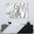 Polynesia Plumeria Lei Tapestry White Curves Motif
