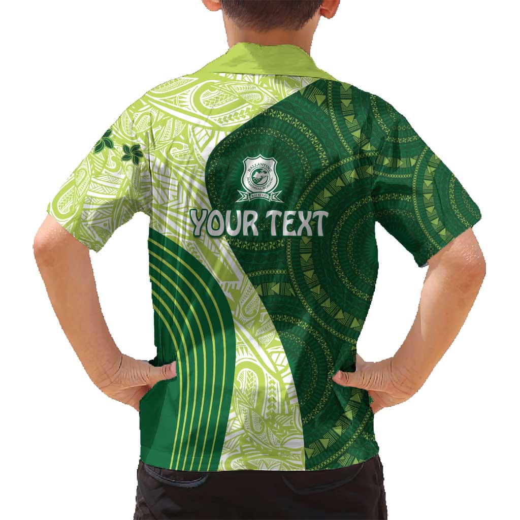 Fiji Ballantine Memorial High School Personalised Family Matching Long Sleeve Bodycon Dress and Hawaiian Shirt Masi Tapa Mix Plumeria LT7 - Polynesian Pride