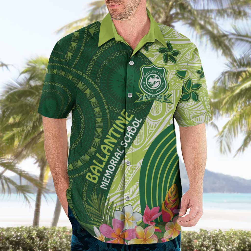 Fiji Ballantine Memorial High School Personalised Hawaiian Shirt Masi Tapa Mix Plumeria LT7 - Polynesian Pride