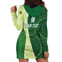 Fiji Ballantine Memorial High School Personalised Hoodie Dress Masi Tapa Mix Plumeria LT7 - Polynesian Pride