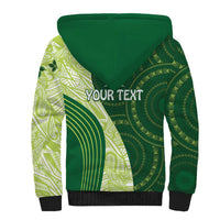 Fiji Ballantine Memorial High School Personalised Sherpa Hoodie Masi Tapa Mix Plumeria LT7 - Polynesian Pride