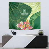 Fiji Ballantine Memorial High School Personalised Tapestry Masi Tapa Mix Plumeria LT7 - Polynesian Pride