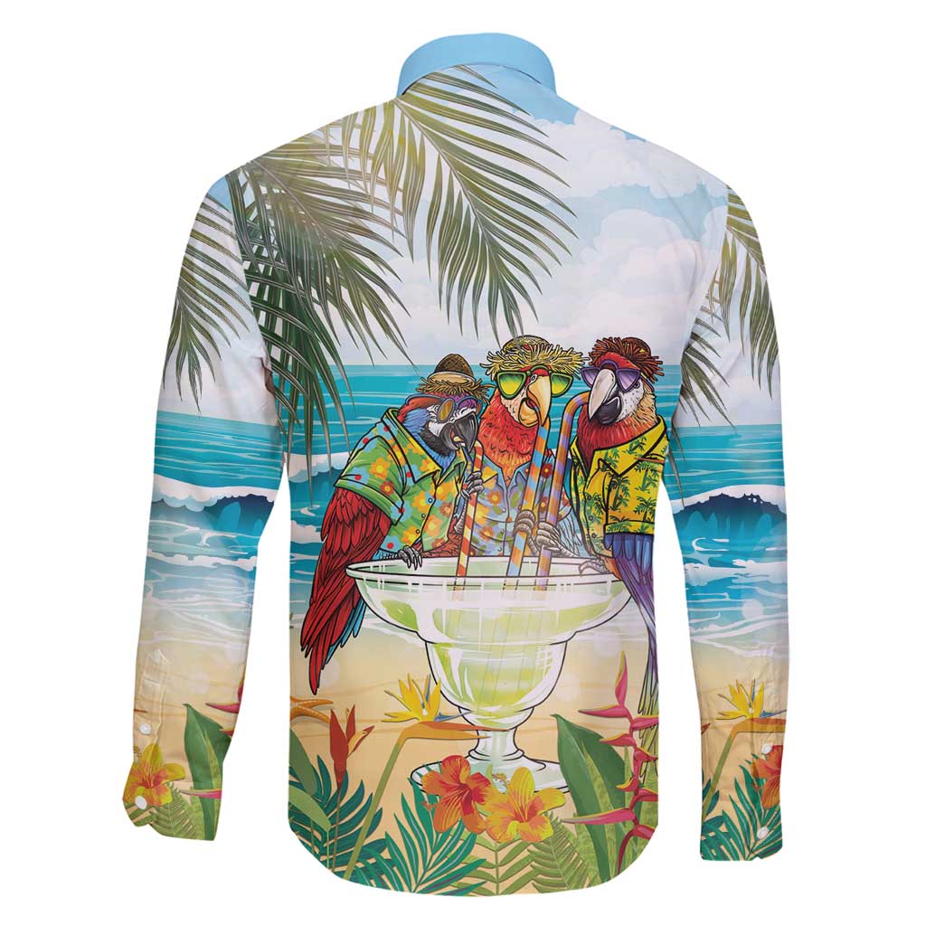 It's 5 o'clock Somewhere Family Matching Long Sleeve Bodycon Dress and Hawaiian Shirt Beach Party - Polynesian Pride