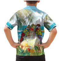 It's 5 o'clock Somewhere Family Matching Mermaid Dress and Hawaiian Shirt Beach Party LT7 - Polynesian Pride