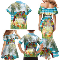 It's 5 o'clock Somewhere Family Matching Mermaid Dress and Hawaiian Shirt Beach Party LT7 - Polynesian Pride