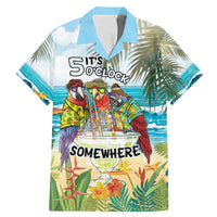 It's 5 o'clock Somewhere Family Matching Mermaid Dress and Hawaiian Shirt Beach Party LT7 Dad's Shirt - Short Sleeve Colorful - Polynesian Pride