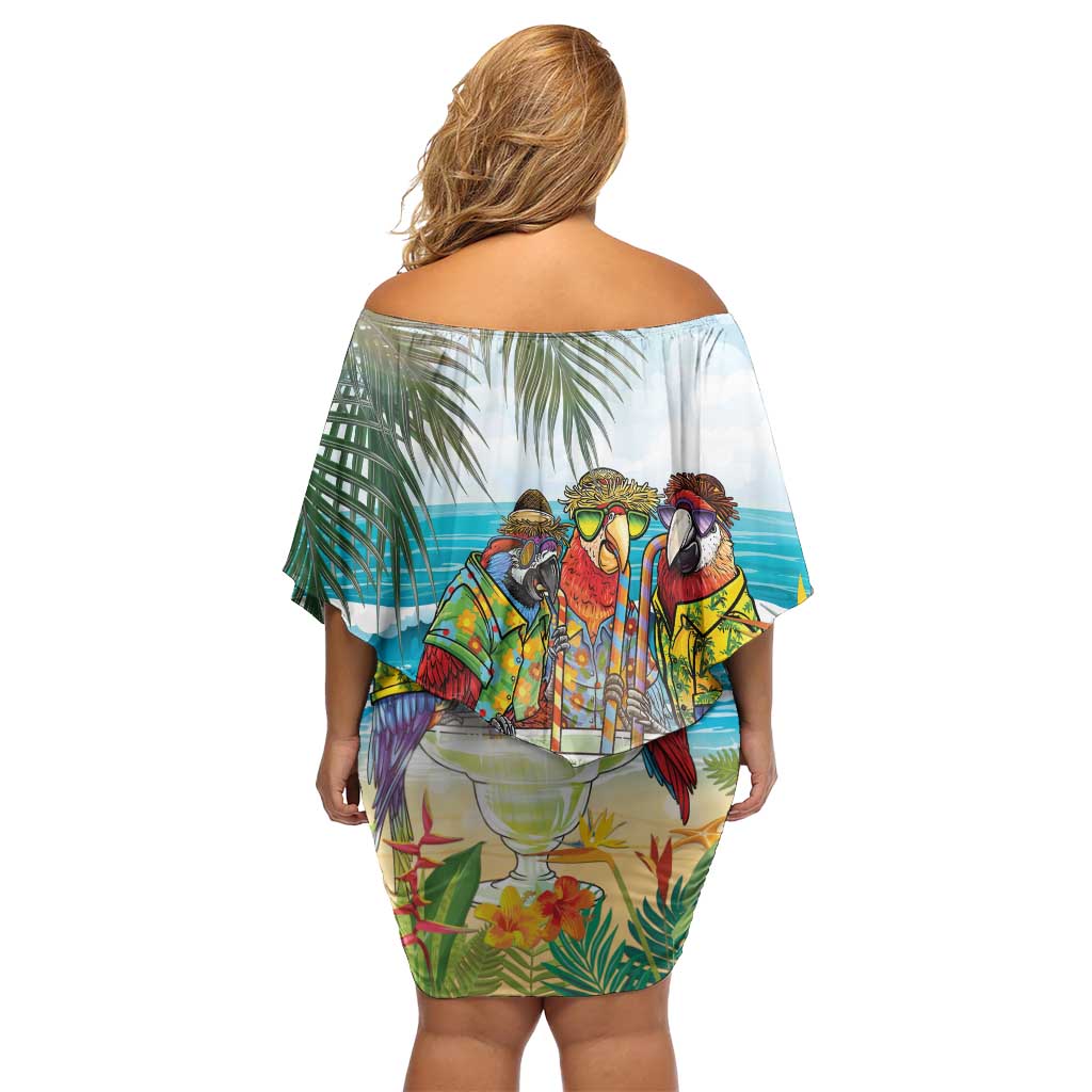 It's 5 o'clock Somewhere Family Matching Off Shoulder Short Dress and Hawaiian Shirt Beach Party LT7 - Polynesian Pride