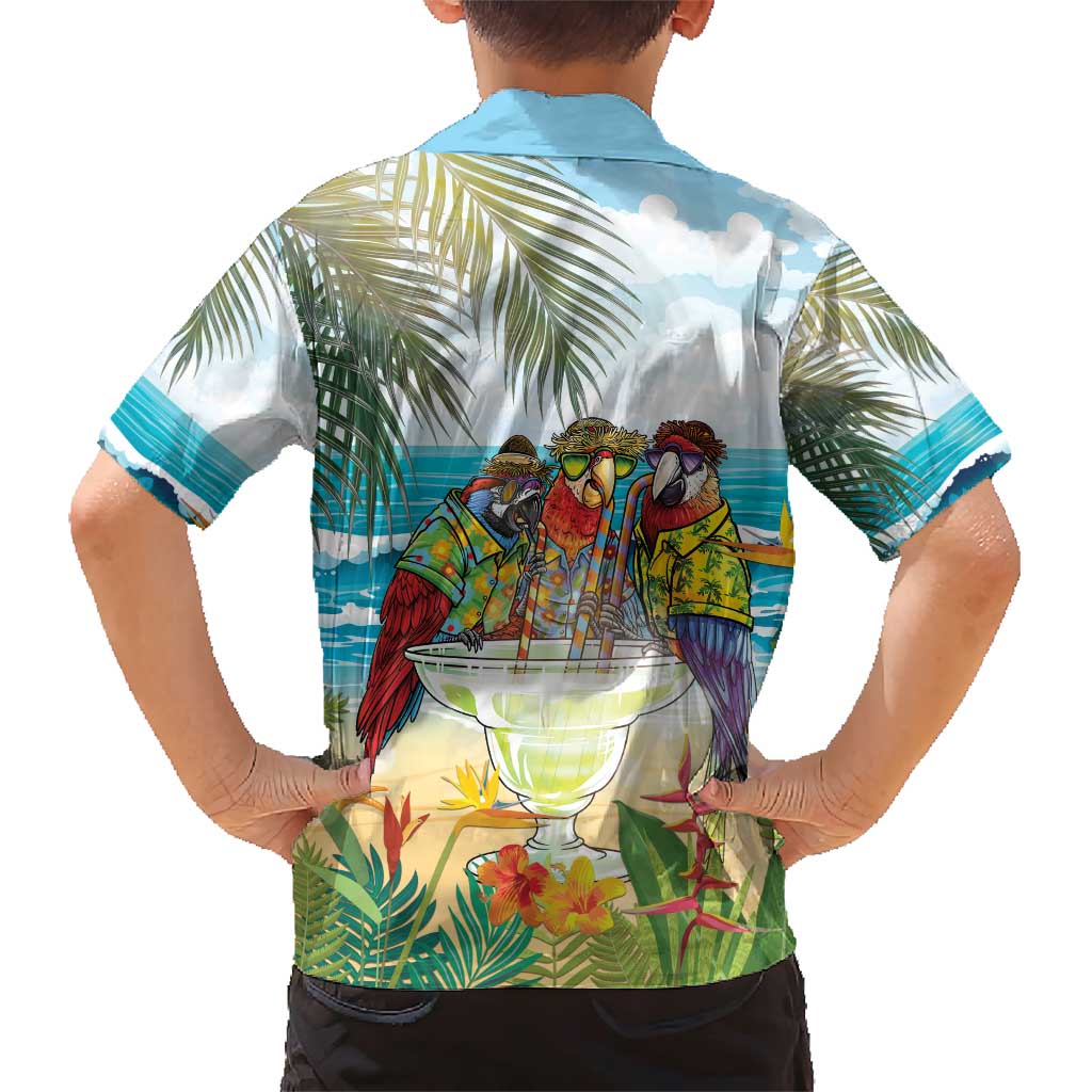 It's 5 o'clock Somewhere Family Matching Short Sleeve Bodycon Dress and Hawaiian Shirt Beach Party - Polynesian Pride