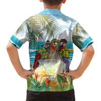 It's 5 o'clock Somewhere Family Matching Tank Maxi Dress and Hawaiian Shirt Beach Party LT7 - Polynesian Pride