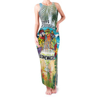 It's 5 o'clock Somewhere Family Matching Tank Maxi Dress and Hawaiian Shirt Beach Party LT7 Mom's Dress Colorful - Polynesian Pride