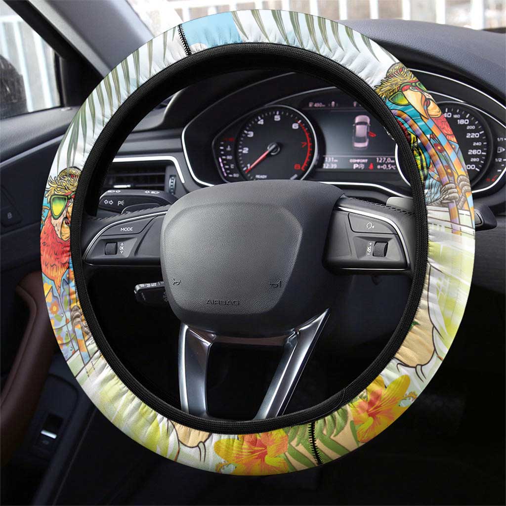 It's 5 o'clock Somewhere Steering Wheel Cover Beach Party - Polynesian Pride