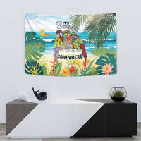 It's 5 o'clock Somewhere Tapestry Beach Party - Polynesian Pride