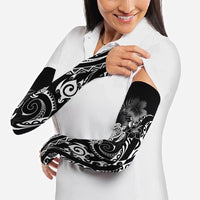 Aloha Hawaii Turtles Floral Arm Sleeves Obsidian Glaze