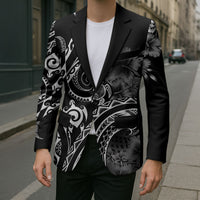 Aloha Hawaii Turtles Floral Blazer Obsidian Glaze