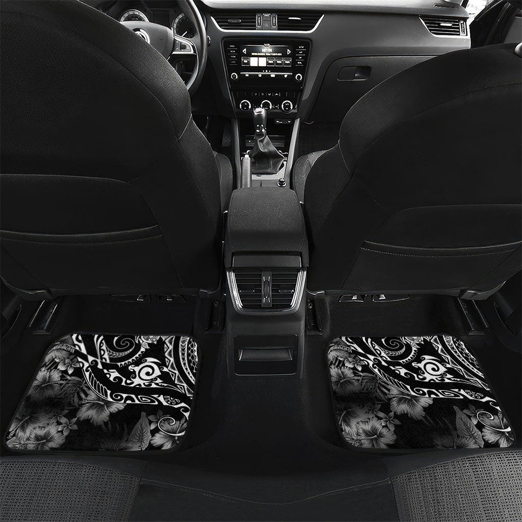 Aloha Hawaii Turtles Floral Car Mats Obsidian Glaze