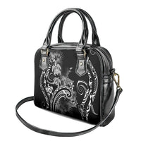 Aloha Hawaii Turtles Floral Shoulder Handbag Obsidian Glaze