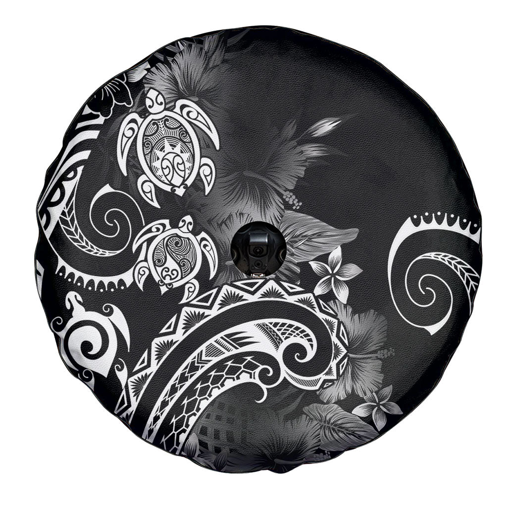 Aloha Hawaii Turtles Floral Spare Tire Cover Obsidian Glaze