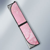 Aloha Hawaii Turtles Floral Auto Sun Shade Pink Marbles Glaze