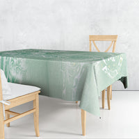 Aloha Hawaii Turtles Floral Tablecloth Seafoam Marbles Glaze