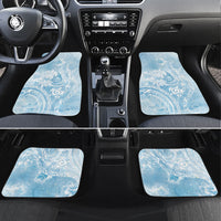 Aloha Hawaii Turtles Floral Car Mats Aqua Marbles Glaze