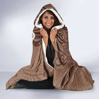 Tahiti Islands Polynesian Plumeria Hooded Blanket Tahitian Vahine 'Ote'a - Beige LT7 - Polynesian Pride