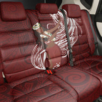 Tahiti Islands Polynesian Plumeria Back Car Seat Cover Tahitian Vahine 'Ote'a - Scarlet LT7 - Polynesian Pride