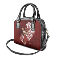 Tahiti Islands Polynesian Plumeria Shoulder Handbag Tahitian Vahine 'Ote'a - Scarlet LT7 - Polynesian Pride