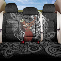 Tahiti Islands Polynesian Plumeria Back Car Seat Cover Tahitian Vahine 'Ote'a - Black LT7 One Size Black - Polynesian Pride