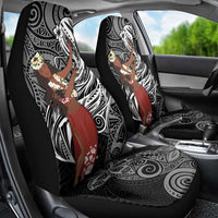 Tahiti Islands Polynesian Plumeria Car Seat Cover Tahitian Vahine 'Ote'a - Black LT7 - Polynesian Pride