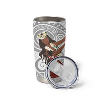 Tahiti Islands Polynesian Plumeria Tumbler Cup Tahitian Vahine 'Ote'a - White LT7 - Polynesian Pride