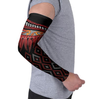 Aotearoa Maori Ngapuhi Iwi Arm Sleeves Korowai Tukutuku Kaokao Motifs LT7 - Polynesian Pride