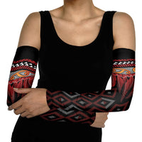 Aotearoa Maori Ngapuhi Iwi Arm Sleeves Korowai Tukutuku Kaokao Motifs LT7 - Polynesian Pride