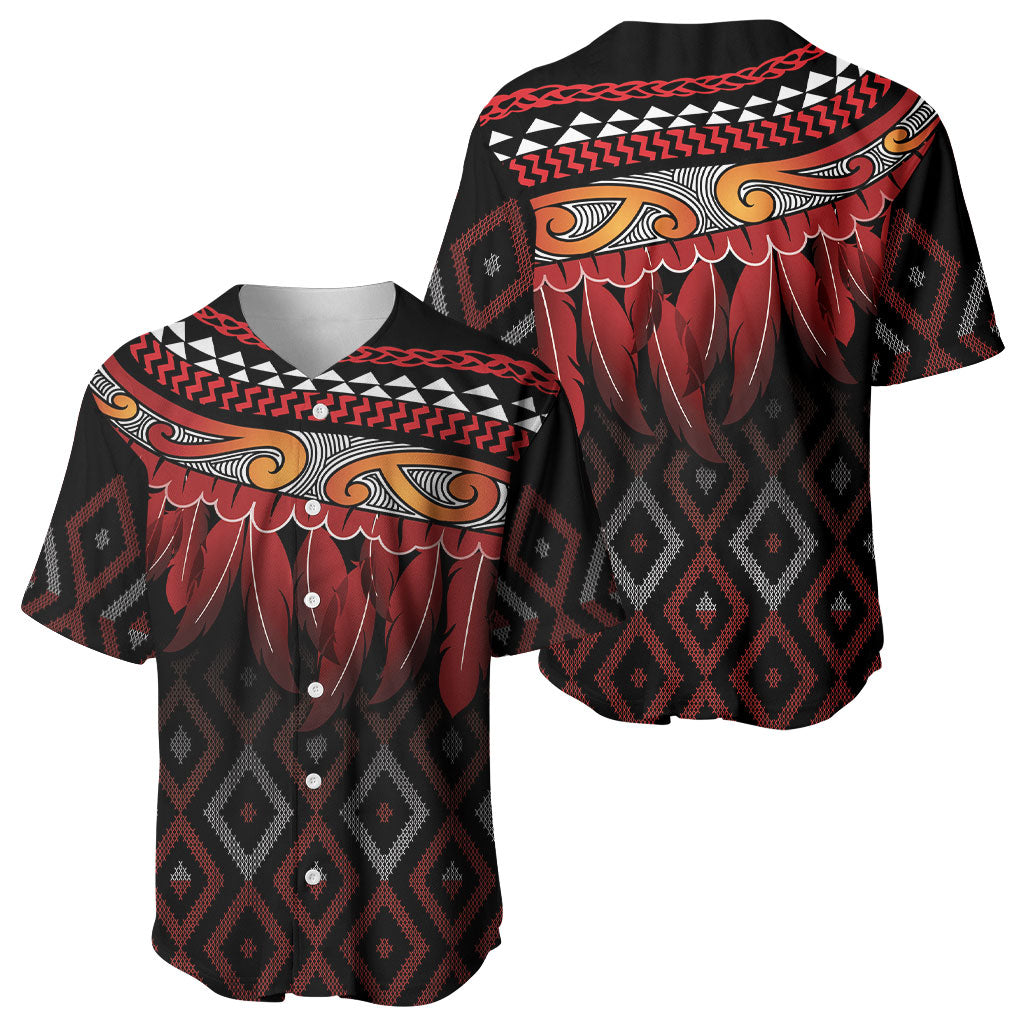 Aotearoa Maori Ngapuhi Iwi Baseball Jersey Korowai Tukutuku Kaokao Motifs LT7 - Polynesian Pride