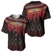 Aotearoa Maori Ngapuhi Iwi Baseball Jersey Korowai Tukutuku Kaokao Motifs LT7 - Polynesian Pride
