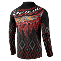 Aotearoa Maori Ngapuhi Iwi Button Sweatshirt Korowai Tukutuku Kaokao Motifs LT7 - Polynesian Pride