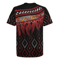 Aotearoa Maori Ngapuhi Iwi Rugby Jersey Korowai Tukutuku Kaokao Motifs LT7 - Polynesian Pride