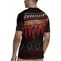 Aotearoa Maori Ngapuhi Iwi Rugby Jersey Korowai Tukutuku Kaokao Motifs LT7 - Polynesian Pride