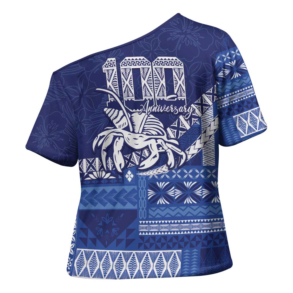 Queen Salote College 100th Anniversary Cross Shoulder Shirt QSC Royal Girls LT7 - Polynesian Pride