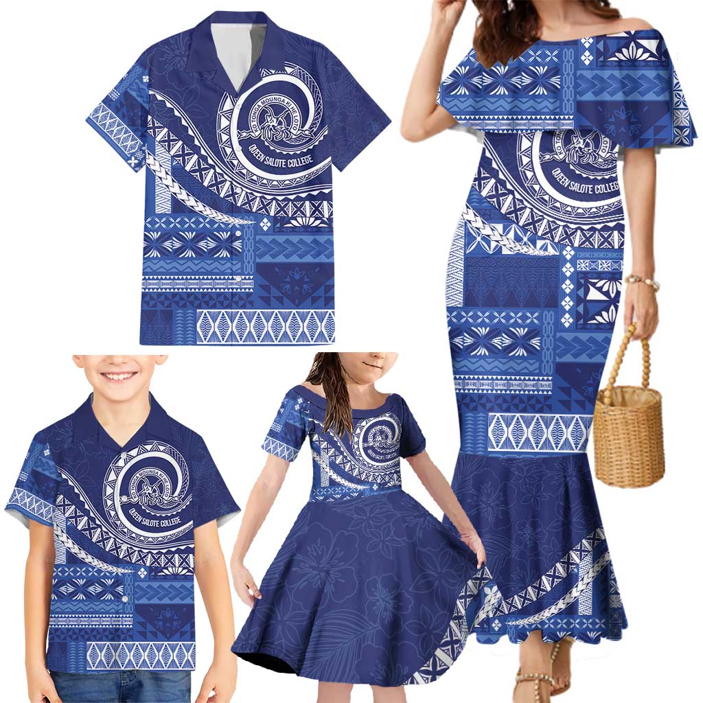 Queen Salote College 100th Anniversary Family Matching Mermaid Dress and Hawaiian Shirt QSC Royal Girls LT7 - Polynesian Pride