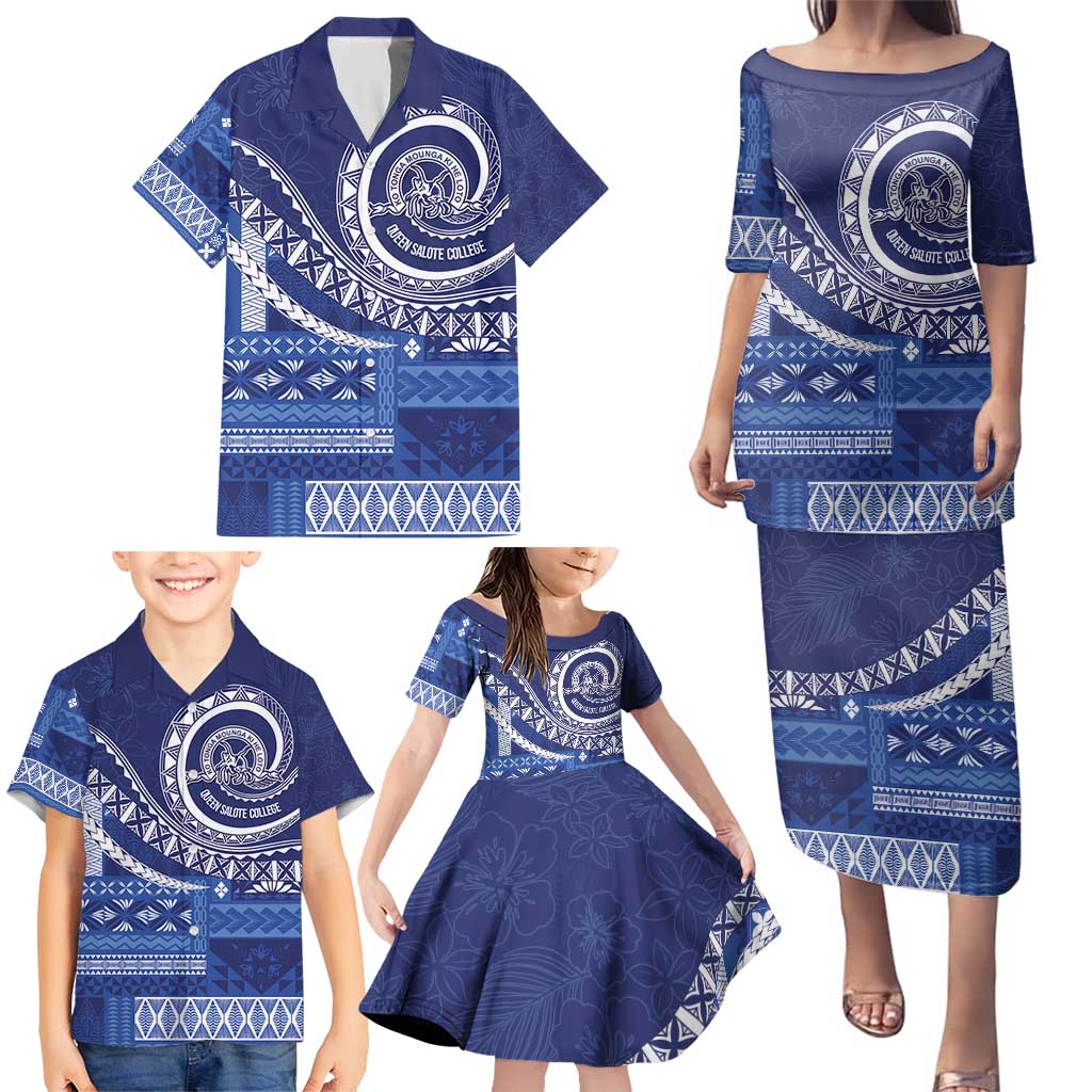 Queen Salote College 100th Anniversary Family Matching Puletasi and Hawaiian Shirt QSC Royal Girls LT7 - Polynesian Pride