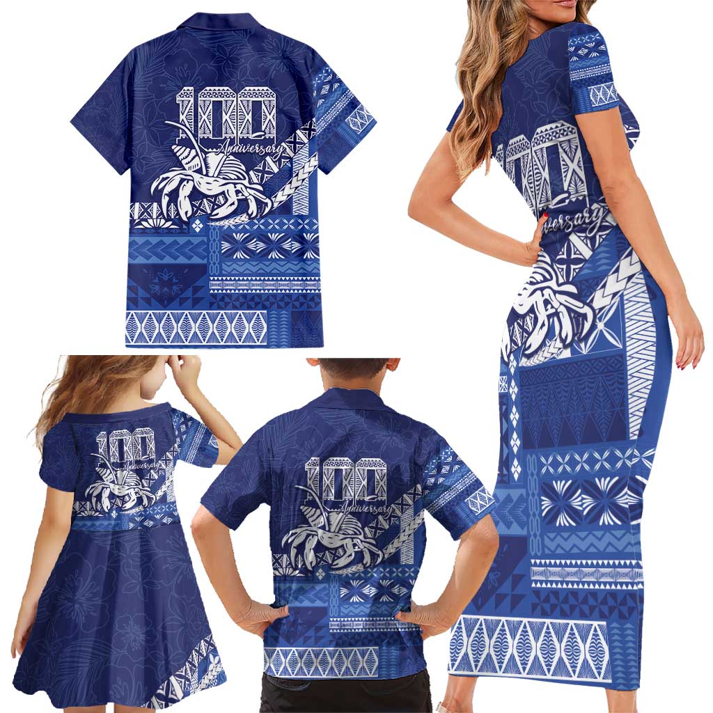 Queen Salote College 100th Anniversary Family Matching Short Sleeve Bodycon Dress and Hawaiian Shirt QSC Royal Girls LT7 - Polynesian Pride