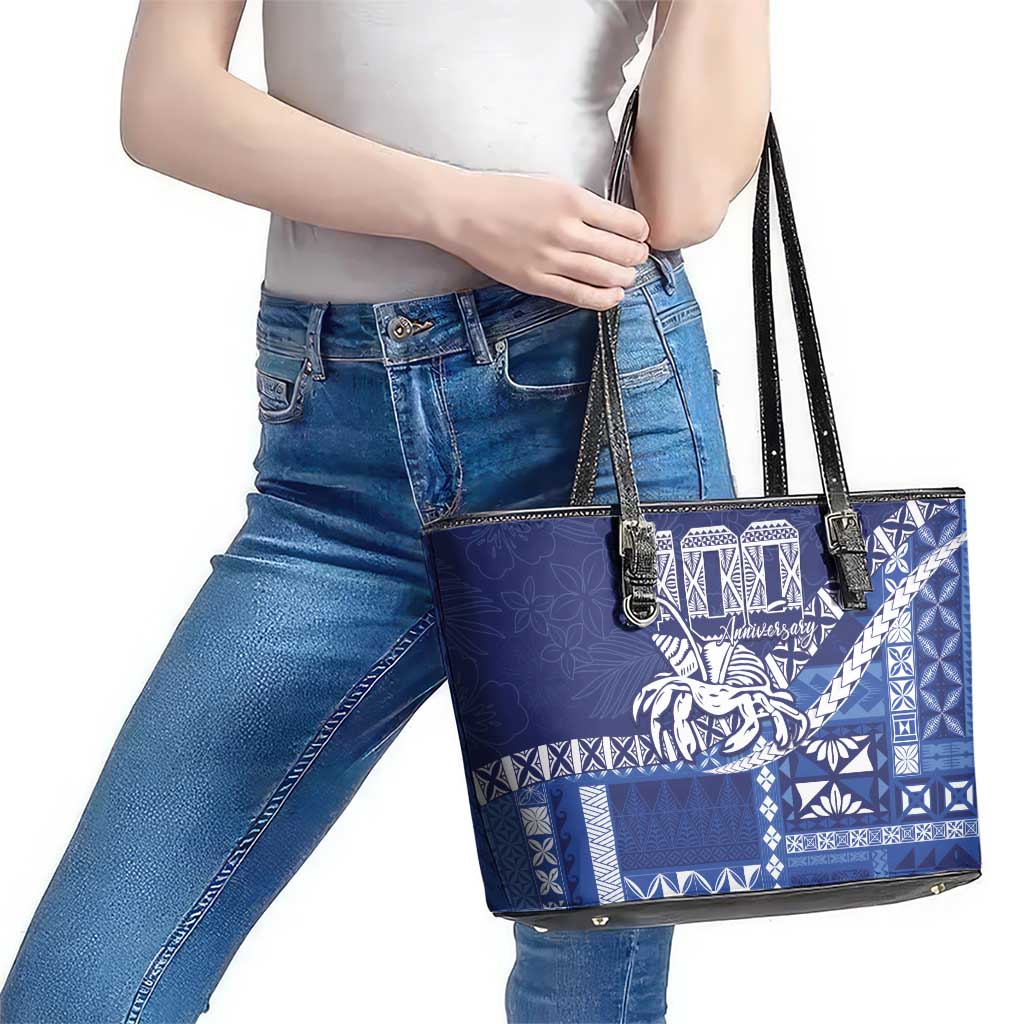 Queen Salote College 100th Anniversary Leather Tote Bag QSC Royal Girls - Polynesian Pride